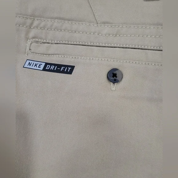 Hurley Men's Dri-fit Nike Khaki Chino Shorts Size 36 - Picture 7 of 12